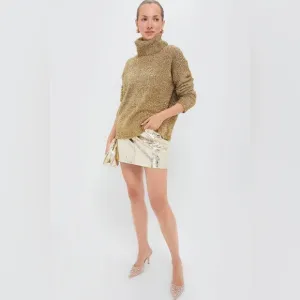 🆕 HUNTER BELL Cracked Gold Kaitlin Skirt