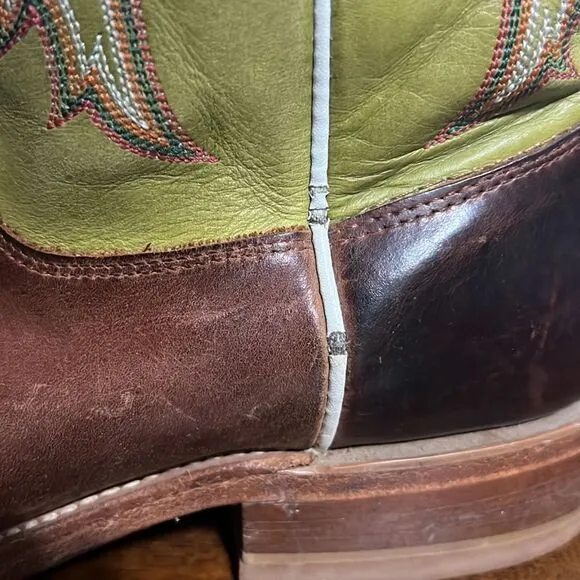 🔥🔥 Justin BR307 Austin Cognac 11 inch Men's Bent Rail Cowboy Boot Sz 10B - GUC