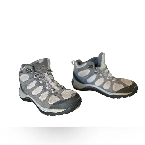 ⭐️ Merrell Waterproof Castle Rock woman Hiking Boots size 9.5 Hyacinth