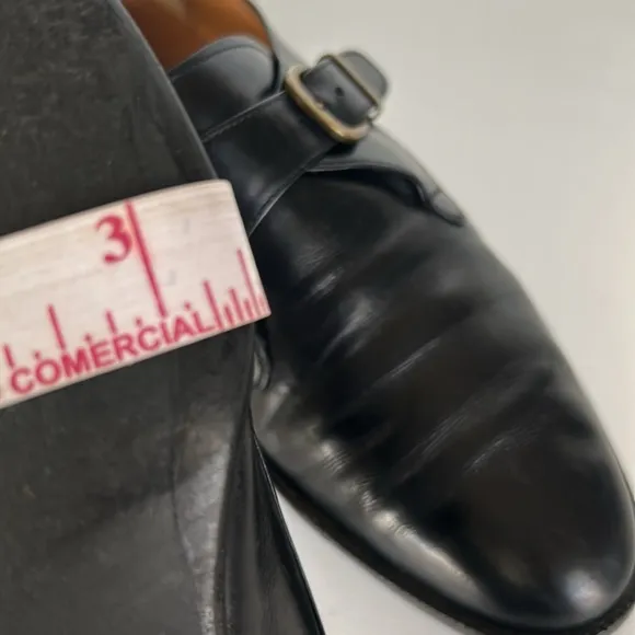 - Salvatore Ferragamo Men's Black Monk Strap Shoes