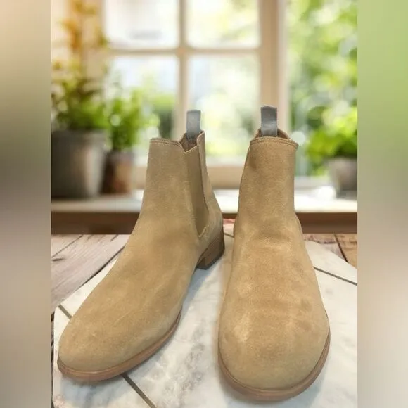 🔥 Shoe The Bear Men Dev Sand Suede handcraft Office Chelsea boots US 11 EU 44