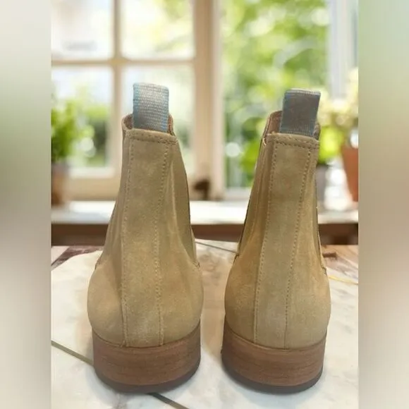 🔥 Shoe The Bear Men Dev Sand Suede handcraft Office Chelsea boots US 11 EU 44