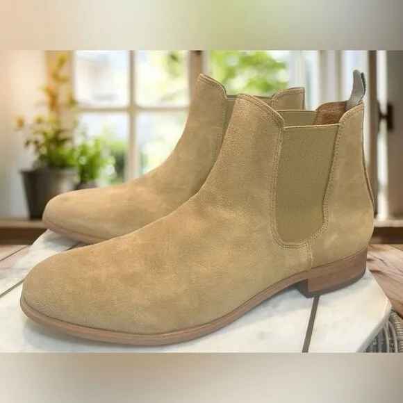 🔥 Shoe The Bear Men Dev Sand Suede handcraft Office Chelsea boots US 11 EU 44