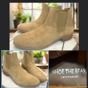 🔥 Shoe The Bear Men Dev Sand Suede handcraft Office Chelsea boots US 11 EU 44