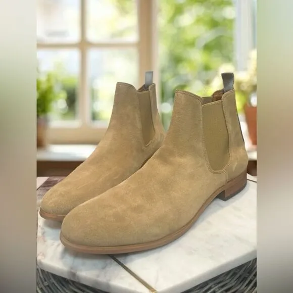 🔥 Shoe The Bear Men Dev Sand Suede handcraft Office Chelsea boots US 11 EU 44