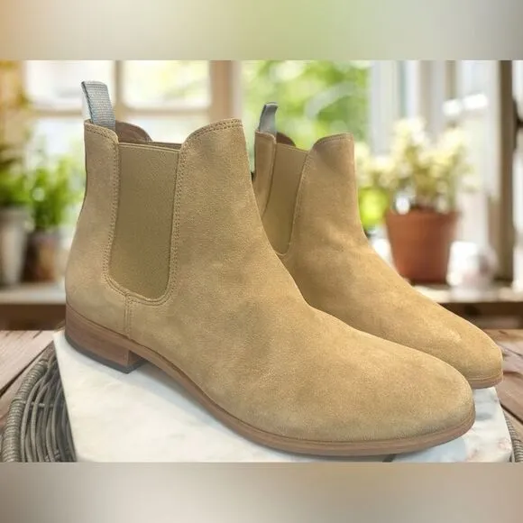 🔥 Shoe The Bear Men Dev Sand Suede handcraft Office Chelsea boots US 11 EU 44