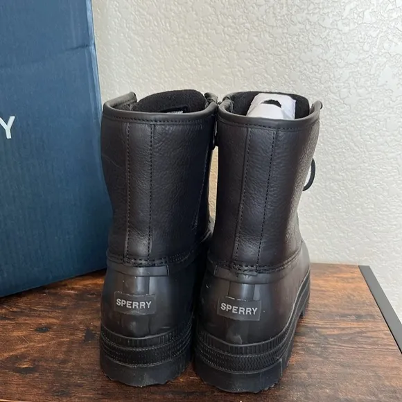 🆕 Sperry Saltwater 2.0 leather Duck Boot, black