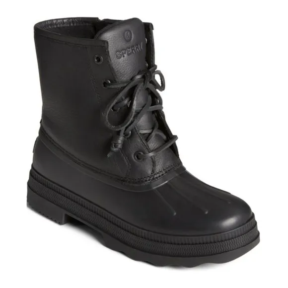 🆕 Sperry Saltwater 2.0 leather Duck Boot, black