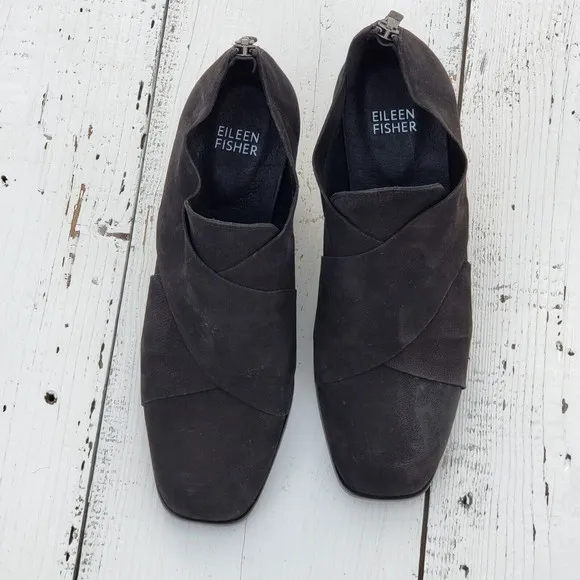 $265 Ellen Fisher Ember Vero Cuoio BLACK Ankle Boots Heels Women Sz 7 / 37.5 NEW