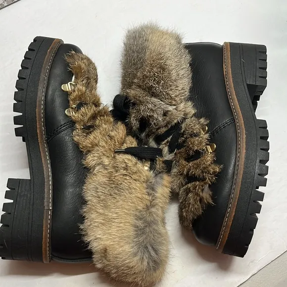 275 Central Fur Boots Sz EU 38