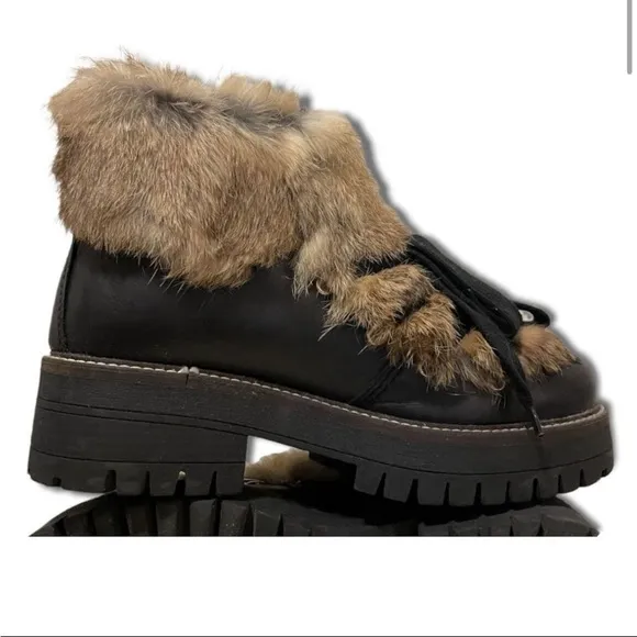 275 Central Fur Boots Sz EU 38