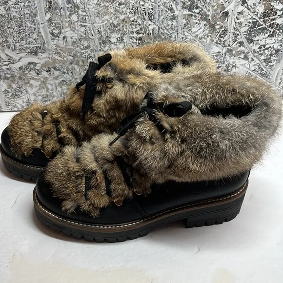 275 Central Fur Boots Sz EU 38