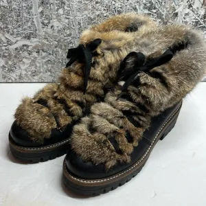 275 Central Fur Boots Sz EU 38