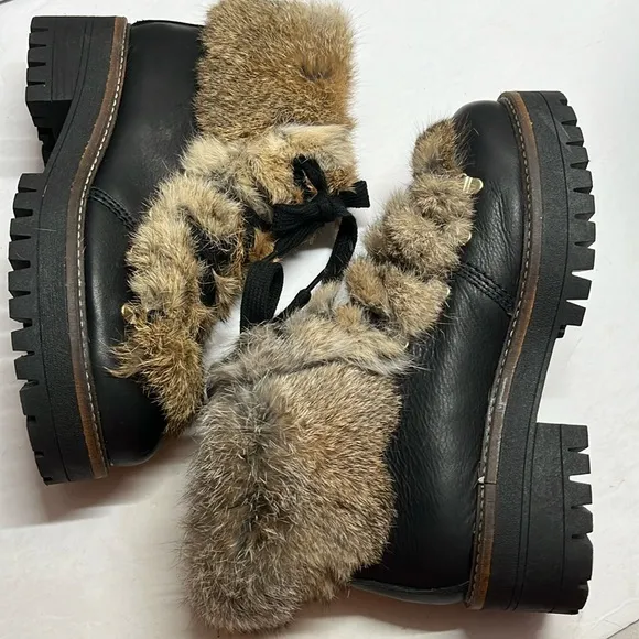 275 Central Fur Boots Sz EU 38