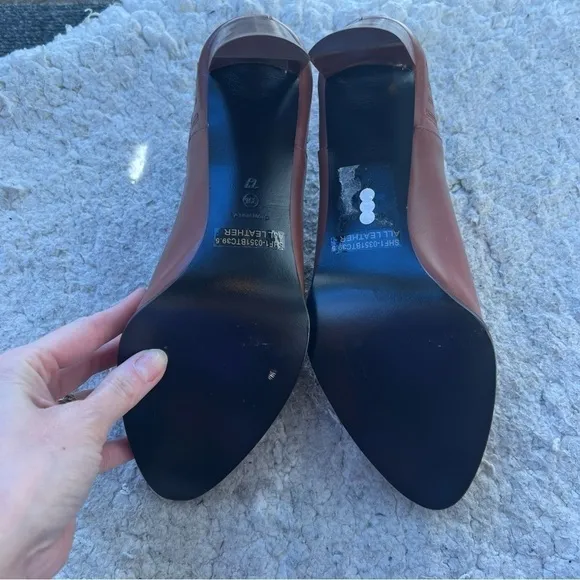 3.1 Phillip Lim 3.1 Lara Low Cut Brandy Leather Chelsea Heel Ankle Booties