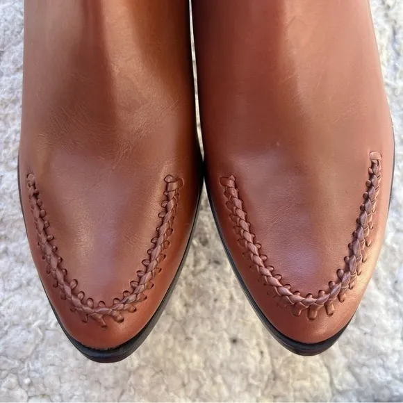 3.1 Phillip Lim 3.1 Lara Low Cut Brandy Leather Chelsea Heel Ankle Booties