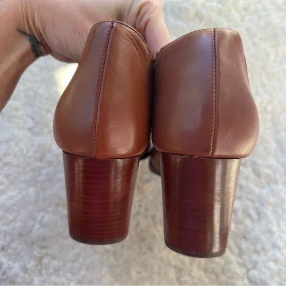 3.1 Phillip Lim 3.1 Lara Low Cut Brandy Leather Chelsea Heel Ankle Booties