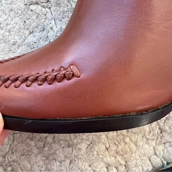 3.1 Phillip Lim 3.1 Lara Low Cut Brandy Leather Chelsea Heel Ankle Booties