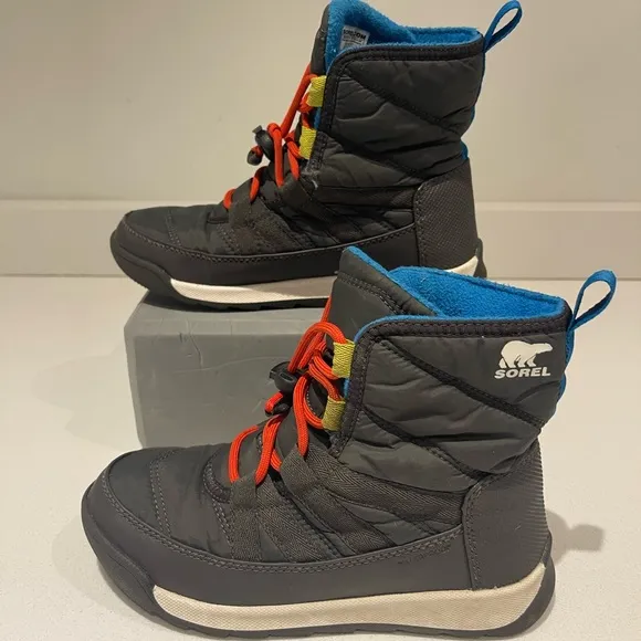 $89 SOREL Whitney™ II Short Waterproof Insulated Boot sz 2 (33 EU) big boys kids