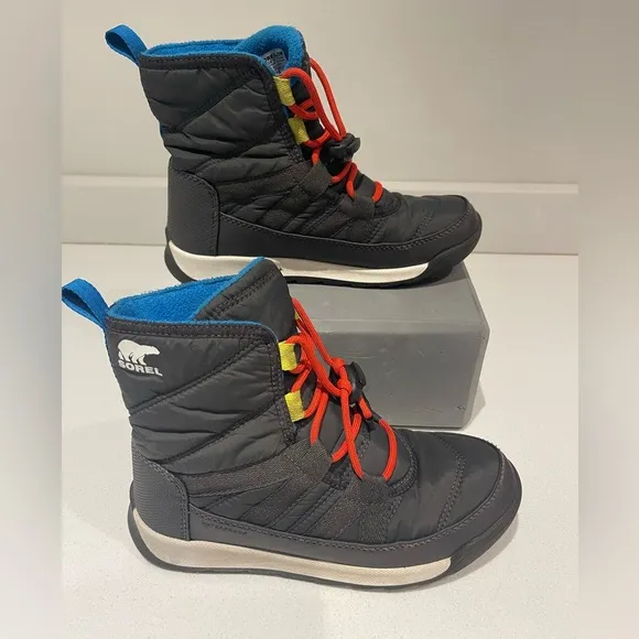 $89 SOREL Whitney™ II Short Waterproof Insulated Boot sz 2 (33 EU) big boys kids