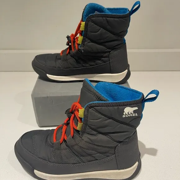 $89 SOREL Whitney™ II Short Waterproof Insulated Boot sz 2 (33 EU) big boys kids