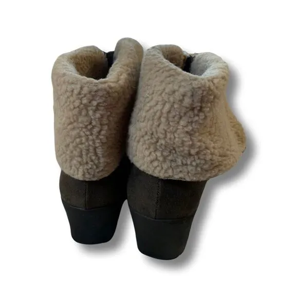 A2 by Aerosoul brown boots with a 2 inch heel size 11