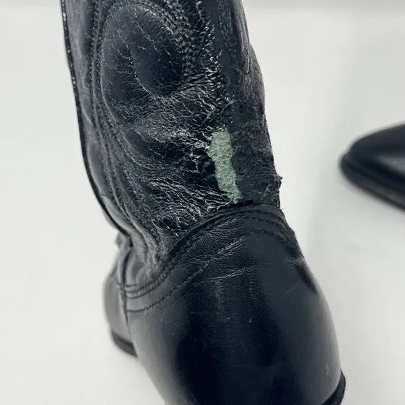 Acme western boots women 7 *has flaw* black