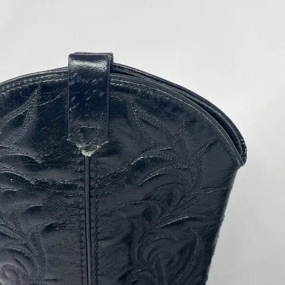Acme western boots women 7 *has flaw* black