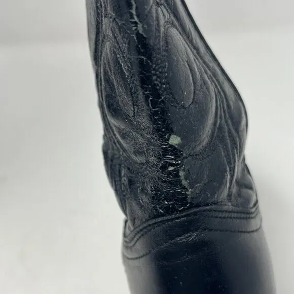 Acme western boots women 7 *has flaw* black