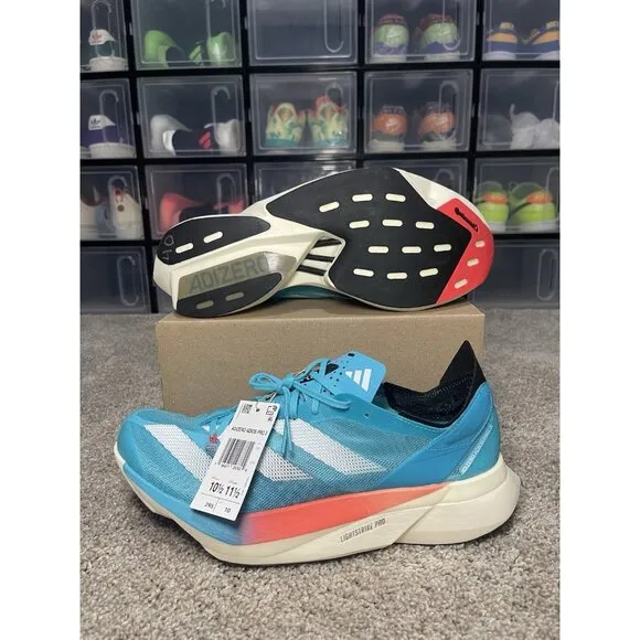Adidas Adizero Adios Pro 3 'Lucid Cyan' New Running Shoes ID8468 Men’s Size 10.5