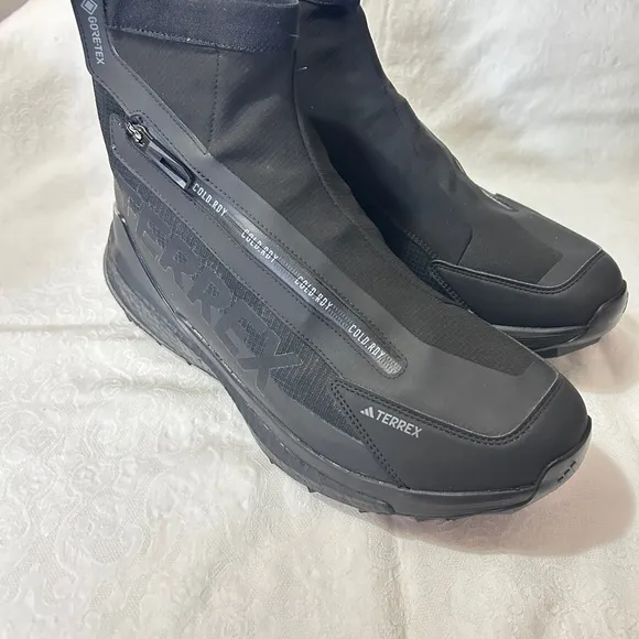 Adidas Black Rain &amp; Snow Boots with Water-Resistant Material