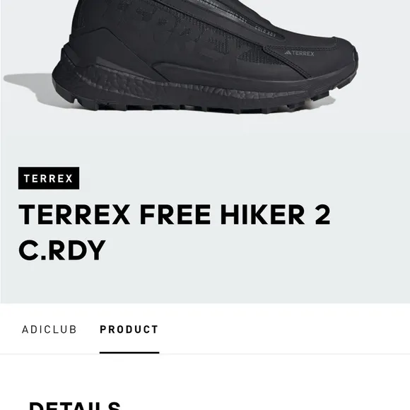 Adidas Black Rain &amp; Snow Boots with Water-Resistant Material