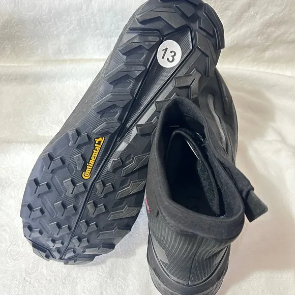 Adidas Black Rain &amp; Snow Boots with Water-Resistant Material