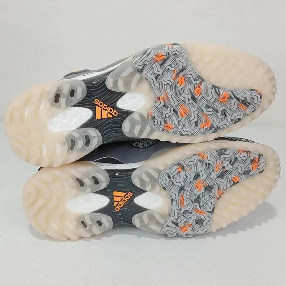 Adidas CodeChaos 21 Golf Shoes - Grey Five / Scream Orange / Grey Size 10
