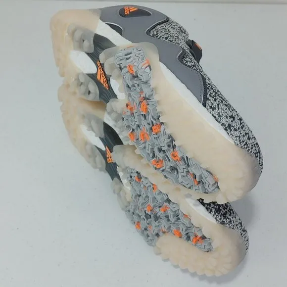 Adidas CodeChaos 21 Golf Shoes - Grey Five / Scream Orange / Grey Size 10