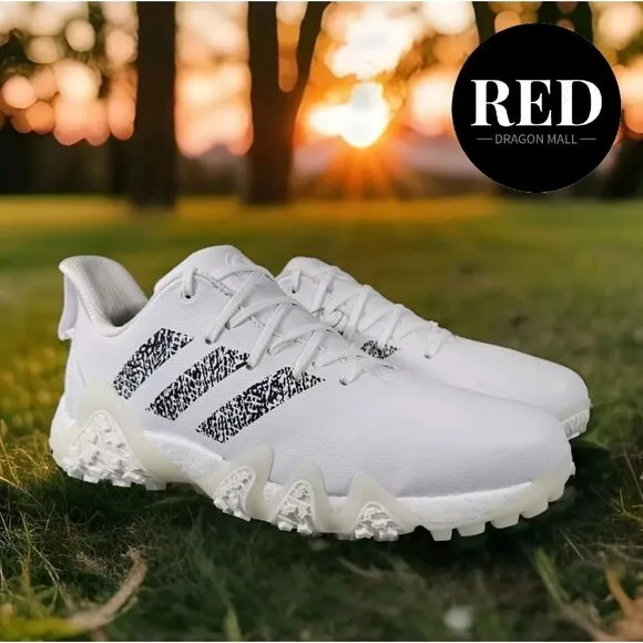 Adidas CodeChaos 22 Golf White Black lGY9820 - Men's Size 10