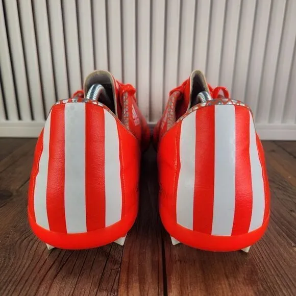 Adidas F10 FG Soccer Cleats Men Sz 13 Orange Athletic Football Boots Grass Field