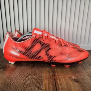 Adidas F10 FG Soccer Cleats Men Sz 13 Orange Athletic Football Boots Grass Field