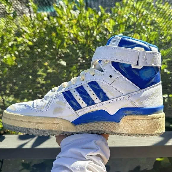 Adidas Forum 84 High Worn Blue Men's Athletic Shoes GZ6467 Size 7