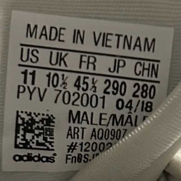 Adidas Futurepacer Grey White Black AQ0907 Size 11