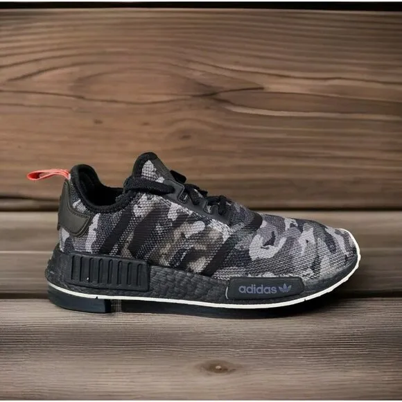 Adidas NMD R1 NYC 2018 Black Camo Shoes Sneakers - Men's Size 10