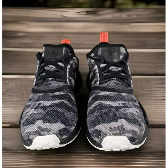 Adidas NMD R1 NYC 2018 Black Camo Shoes Sneakers - Men's Size 10