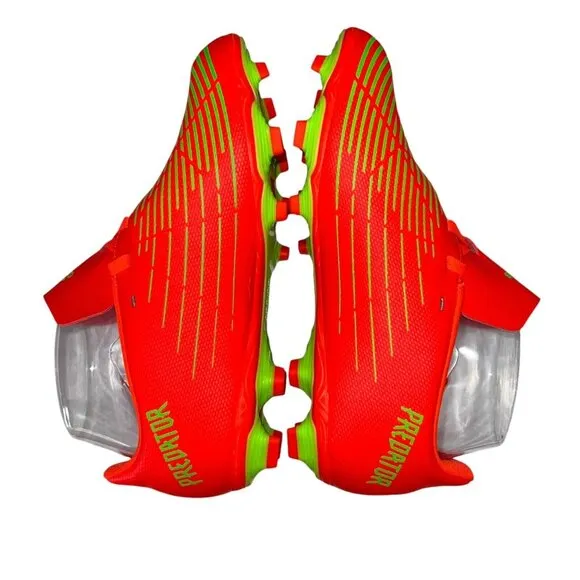 Adidas Predator Edge.3 Firm Ground FG‎ Size 4.5 Football Boots Solar Red Unisex