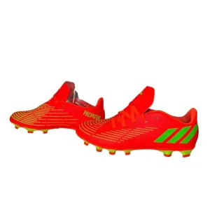 Adidas Predator Edge.3 Firm Ground FG‎ Size 4.5 Football Boots Solar Red Unisex