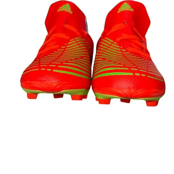Adidas Predator Edge.3 Firm Ground FG‎ Size 4.5 Football Boots Solar Red Unisex