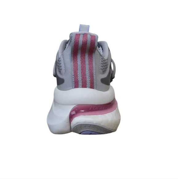 Adidas Sneaker Women's 8.5 AlphaBoost V1 Running Grey Pink Strata HQ7216