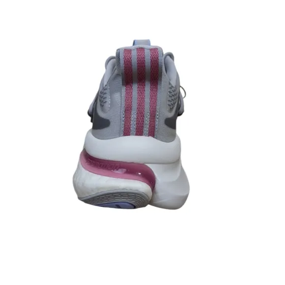 Adidas Sneaker Women's 8.5 AlphaBoost V1 Running Grey Pink Strata HQ7216