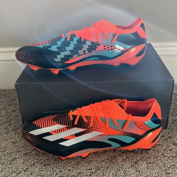 Adidas Speedportal Messi.1 FG Soccer Cleats Outdoor Orange SZ Men 8 SZ Women 9