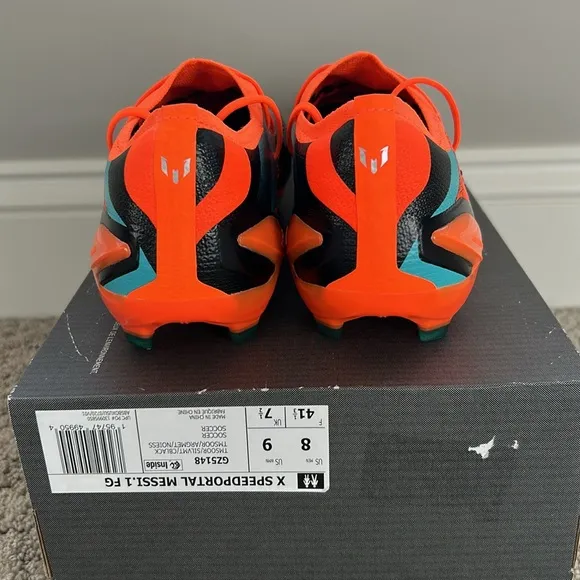 Adidas Speedportal Messi.1 FG Soccer Cleats Outdoor Orange SZ Men 8 SZ Women 9