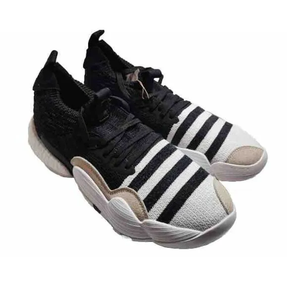 Adidas Trae‎ Young 2 Basketball Shoes Sneakers H06477 Black/White/Grey Size 10